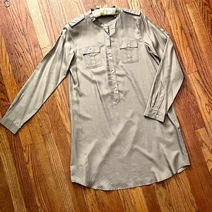 100% Silk Shirtdress